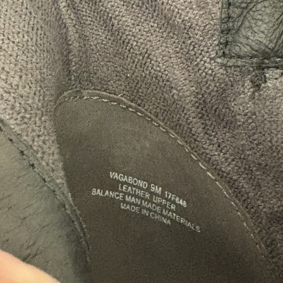 OTBT Ankle Booties Women 9 Vagabond Peep Toe Brown Leather Comfort Chunky Boho - Picture 7 of 14